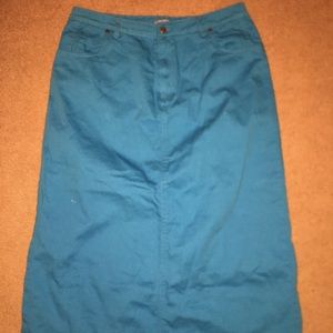 Jessica London denim Turquoise skirt 16W